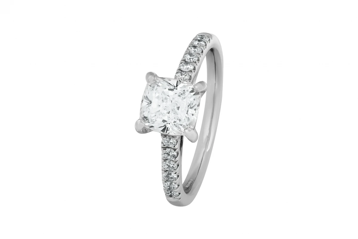 18ct White Gold Diamond Engagement Ring 1.50ct GIA Certified