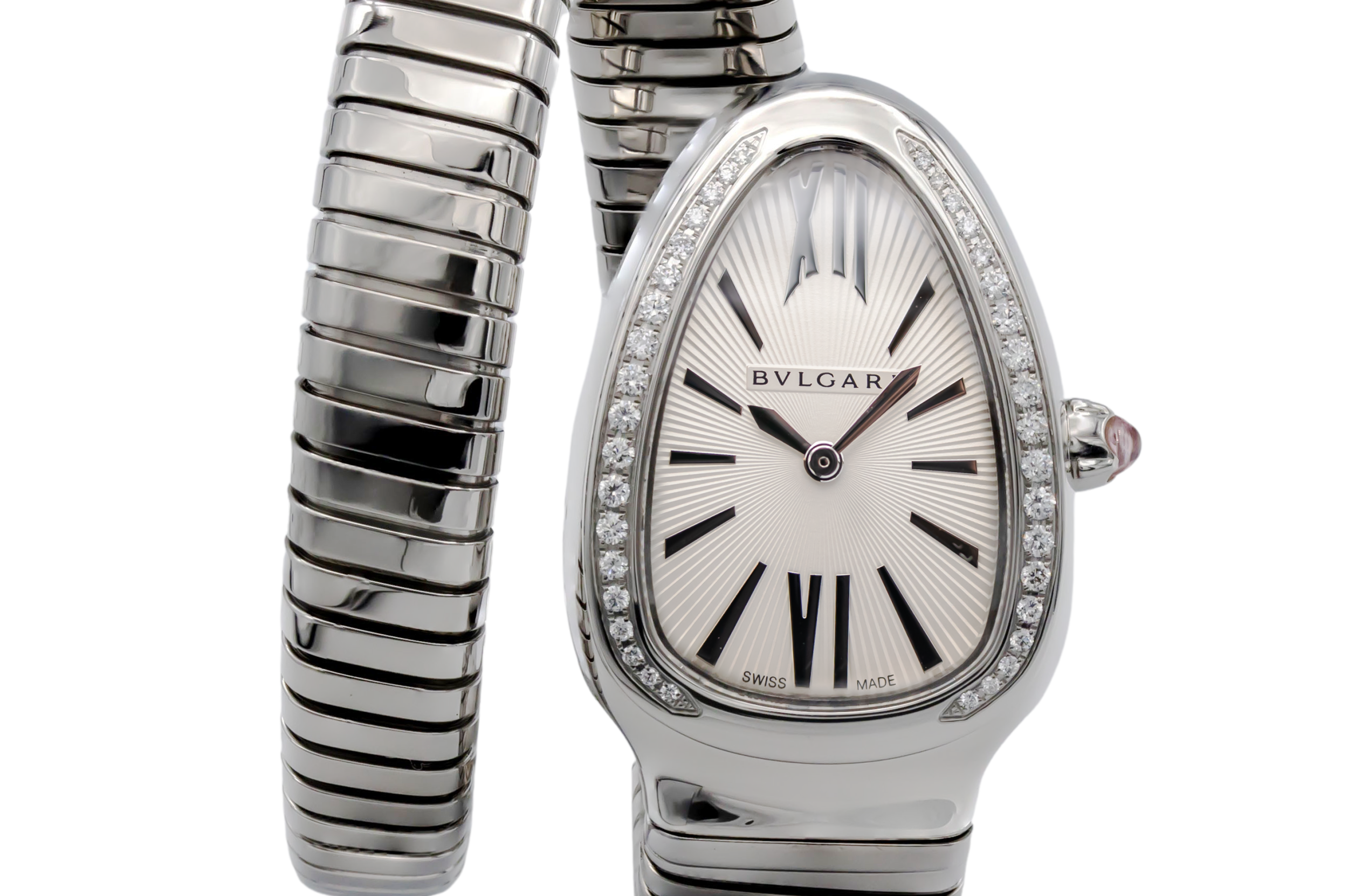 Bulgari Serpenti 35mm Stainless Steel SP 35 S Circa 2010