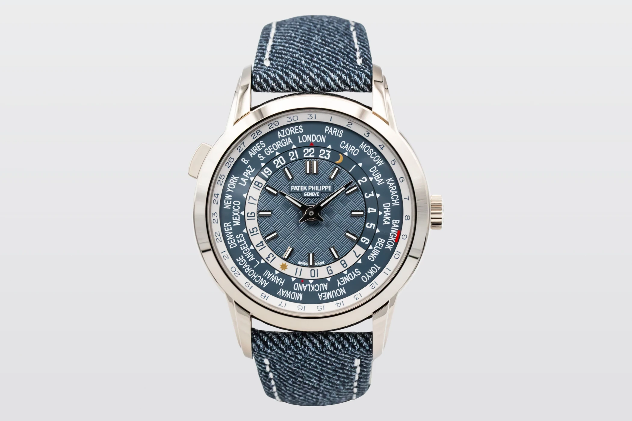 Patek Philippe Complications World Time 40mm Denim Strap 5330G-001 2025