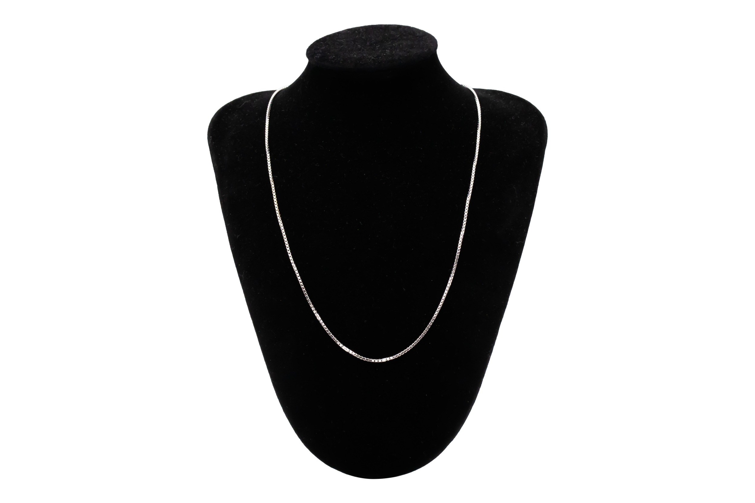 18ct White Gold Box Link Chain 4.6g 16"
