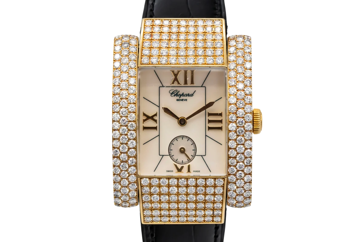 Chopard La Strada 32mm 18ct Yellow Gold Black Leather 41/6867/8