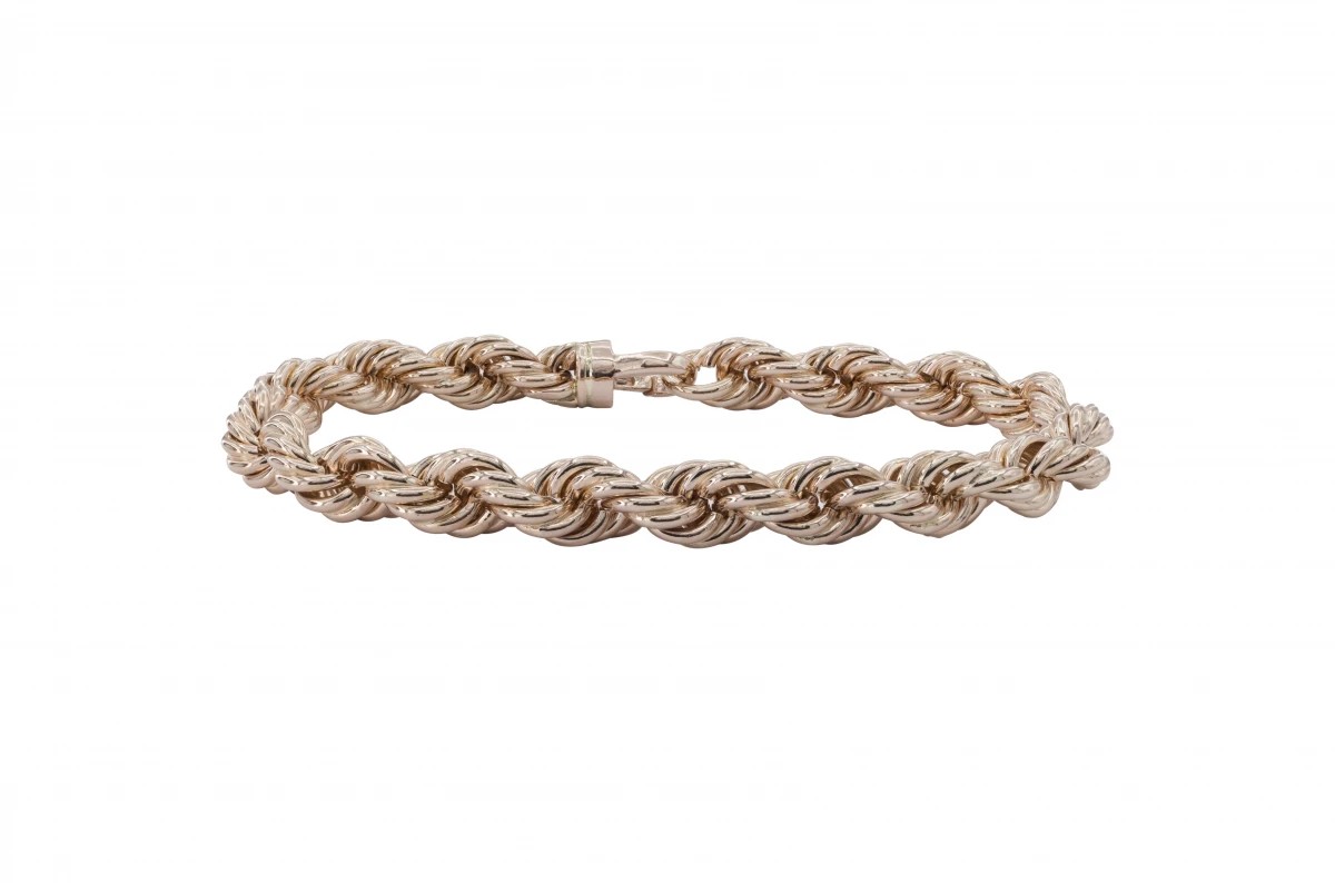 9ct Rose Gold Rope Bracelet 47.2g Out of stock
