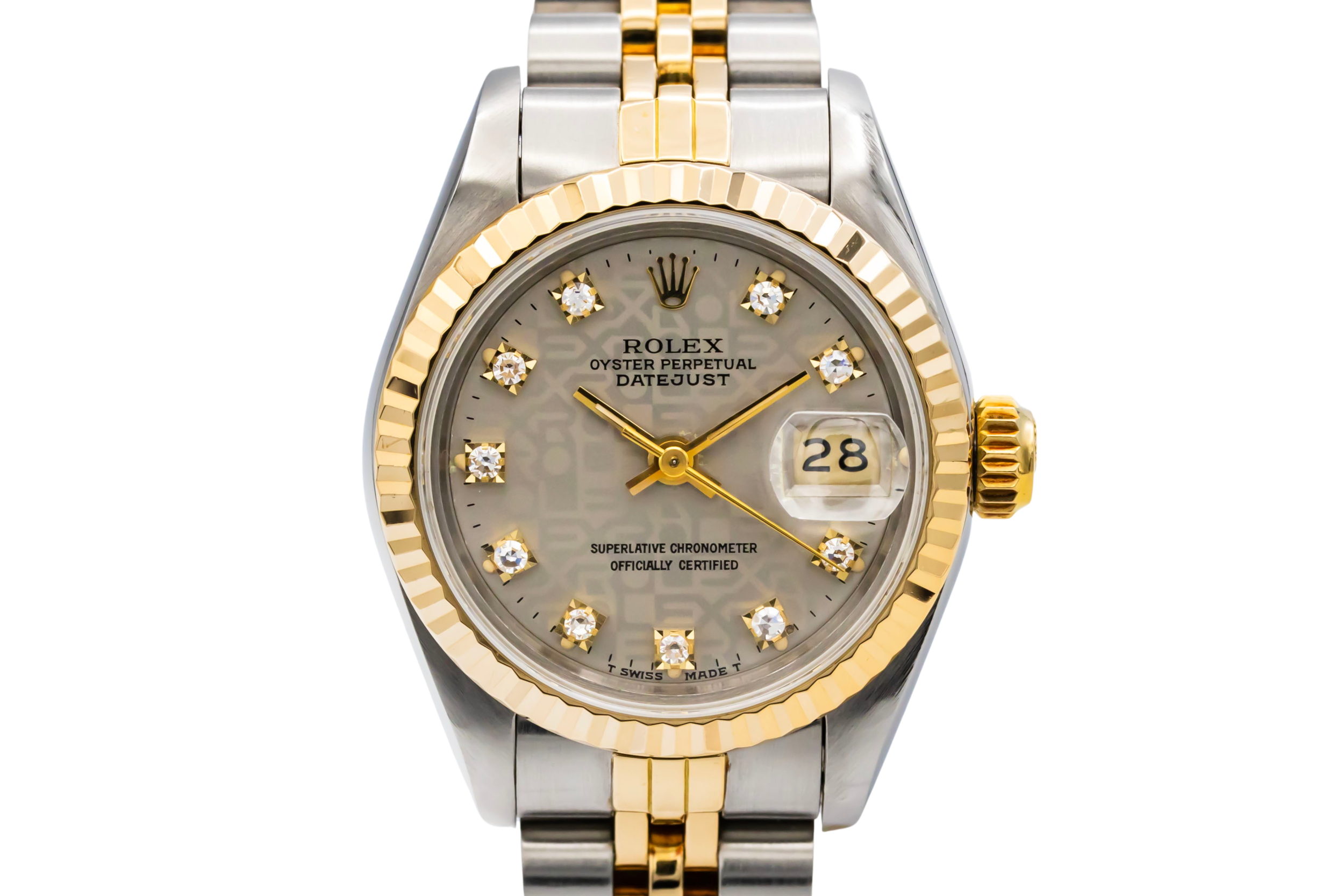 Rolex Lady DateJust 26mm Steel & Yellow Gold Jubilee 69173 1986
