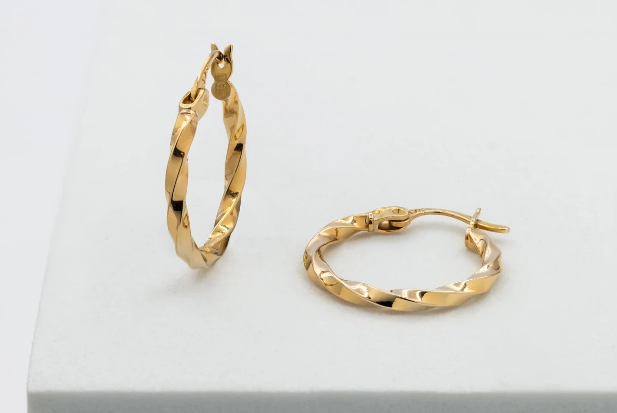 9ct Yellow Gold Hoop Earrings