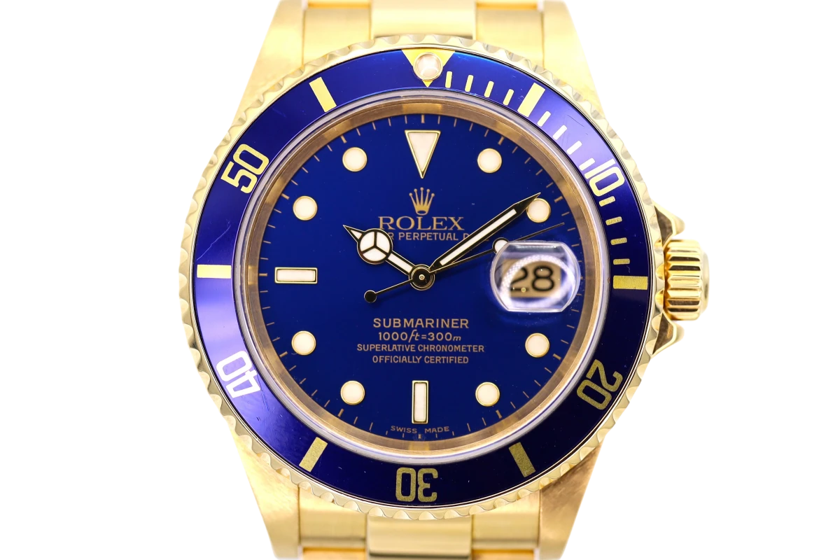 Rolex Submariner 40mm 18ct yellow gold 16618 Out of stock