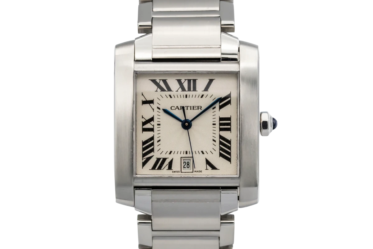 Cartier Tank Francaise Automatic 28mm Stainless Steel 2302 Circa 2000s