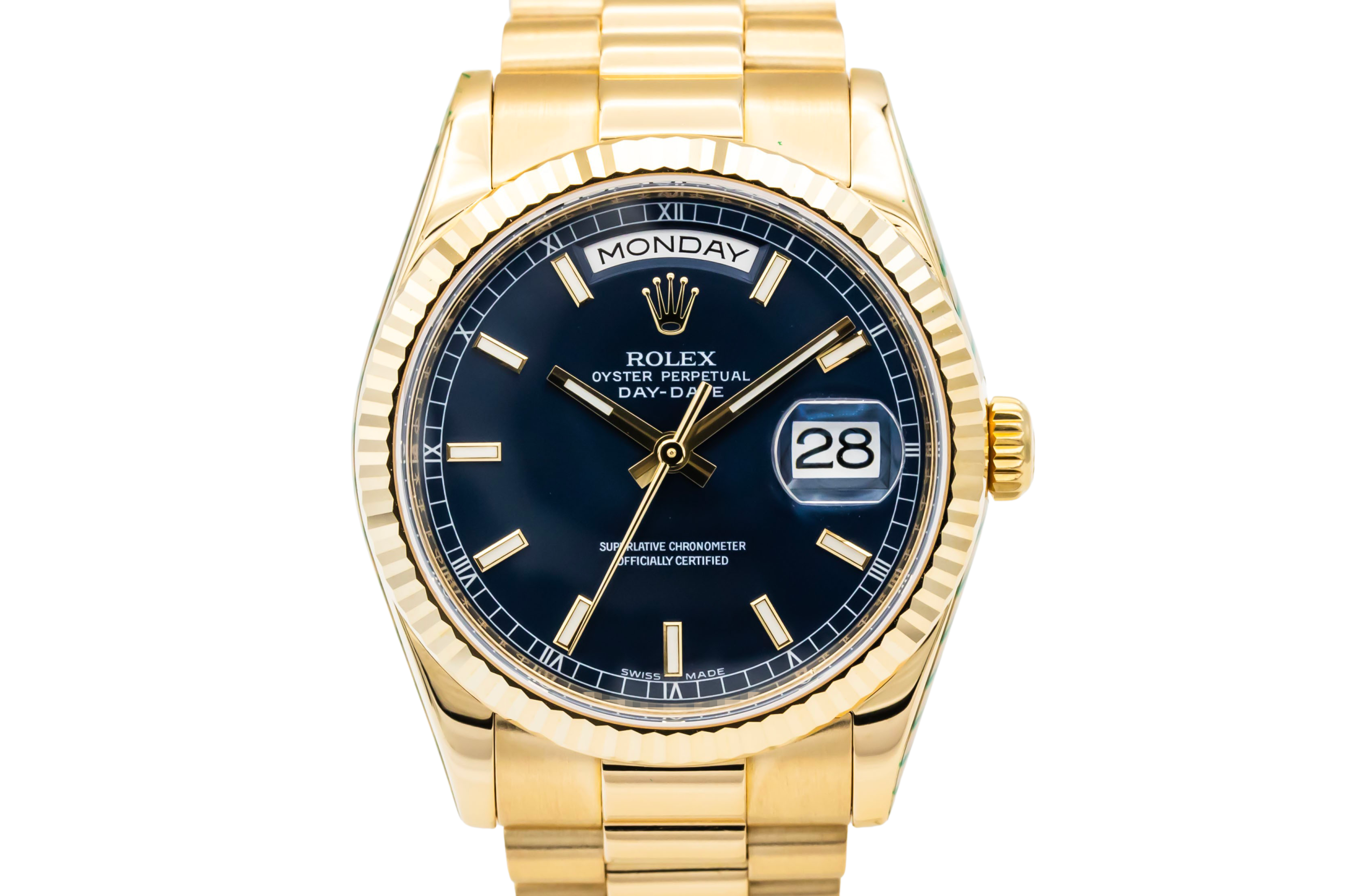 Rolex Day-Date 36mm 18ct Yellow Gold Presidential 118238 2008
