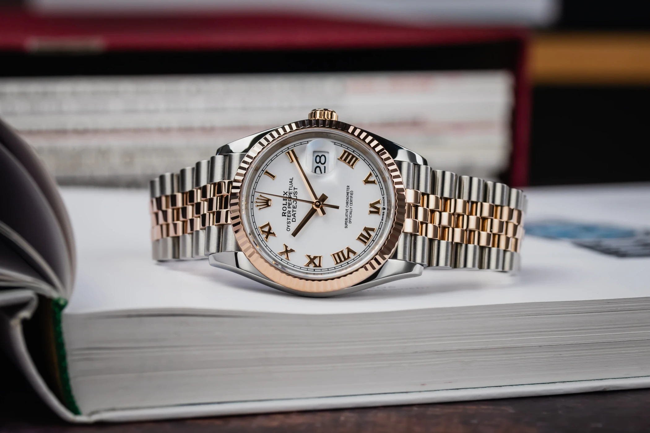 Rolex DateJust 36mm Steel & 18ct Rose Gold Jubilee 126231 2021