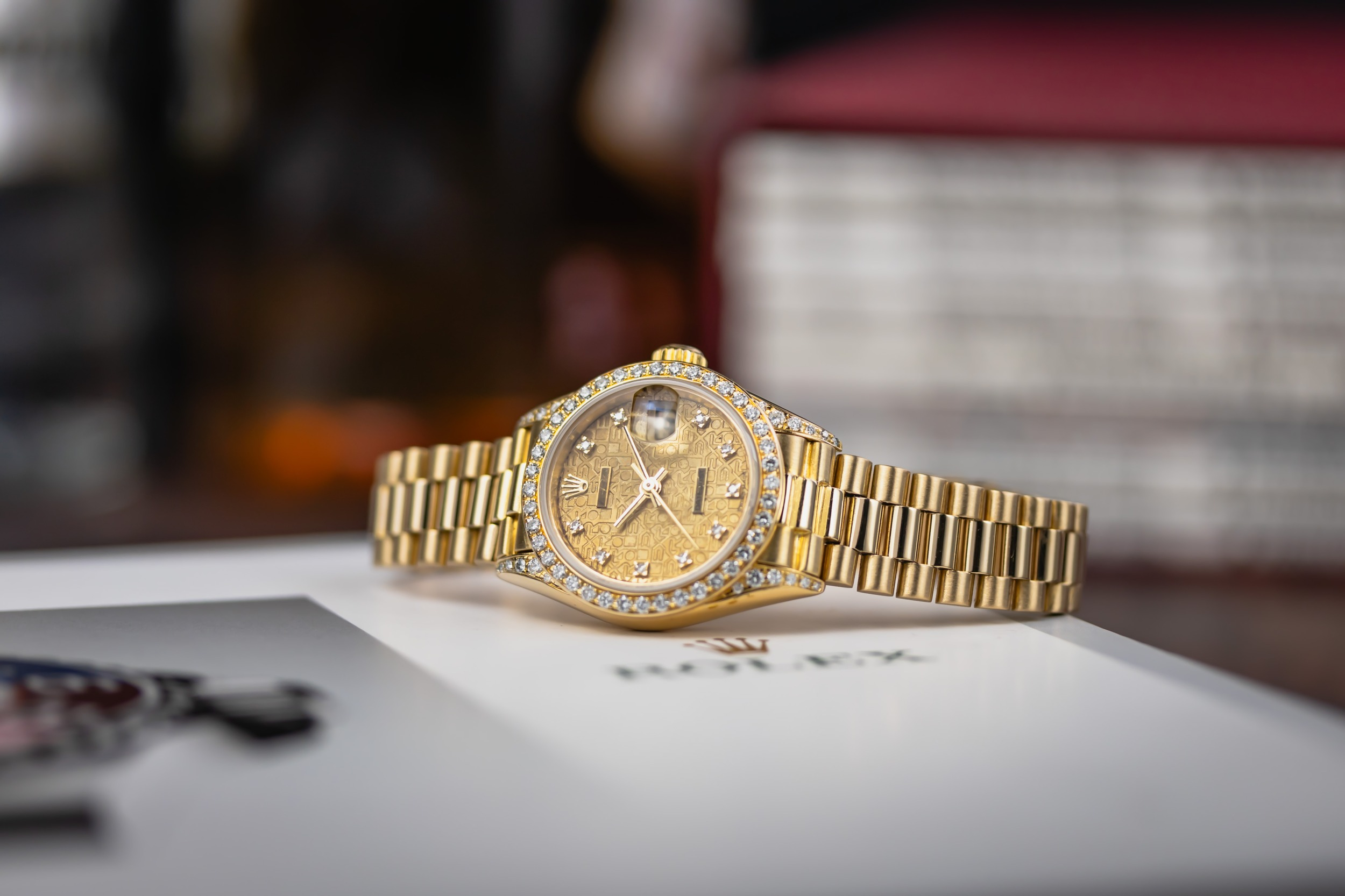 Rolex Lady DateJust 26mm 18ct Yellow Gold Presidential 69158 1991
