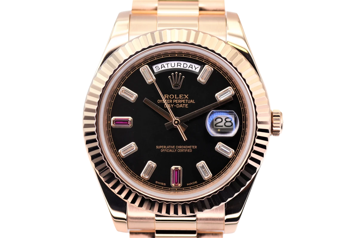 Ruby Day！ Day-Date II 18ct Everose gold 228235 Ruby - Out of stock