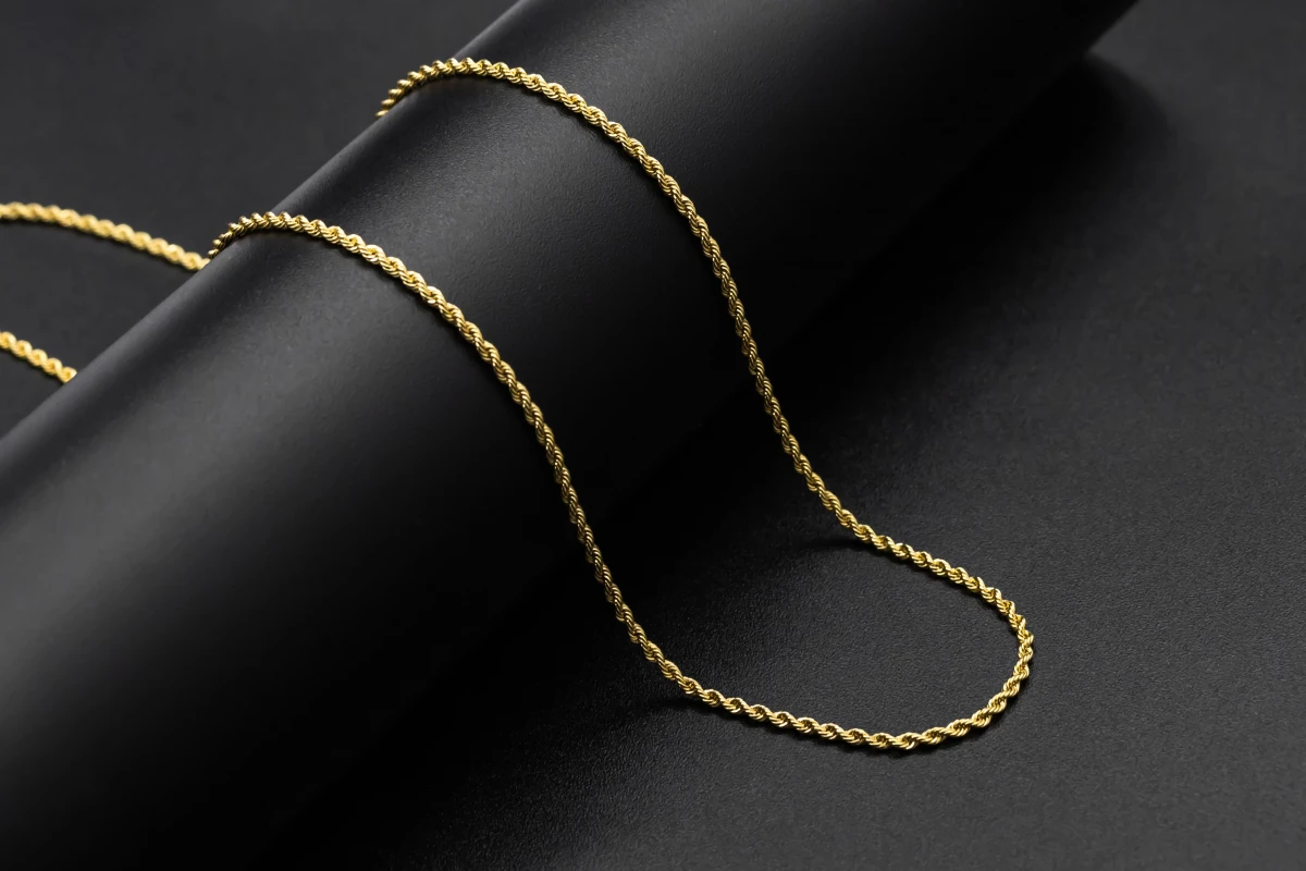 9ct Yellow Gold Rope Chain 1.7g