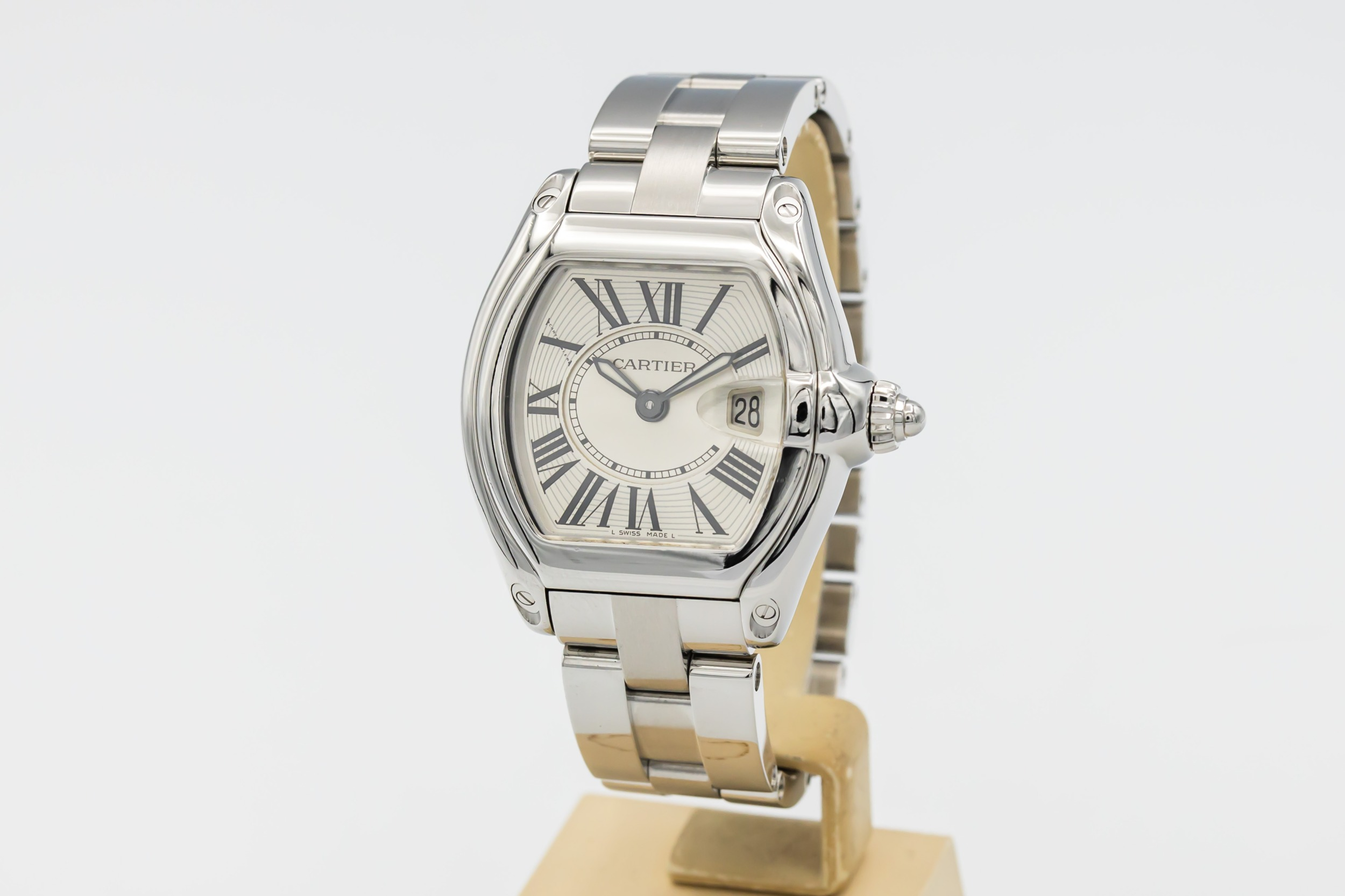 Cartier Roadster 37mmx31mm Stainless Steel W62016V3/2675 Circa 2010