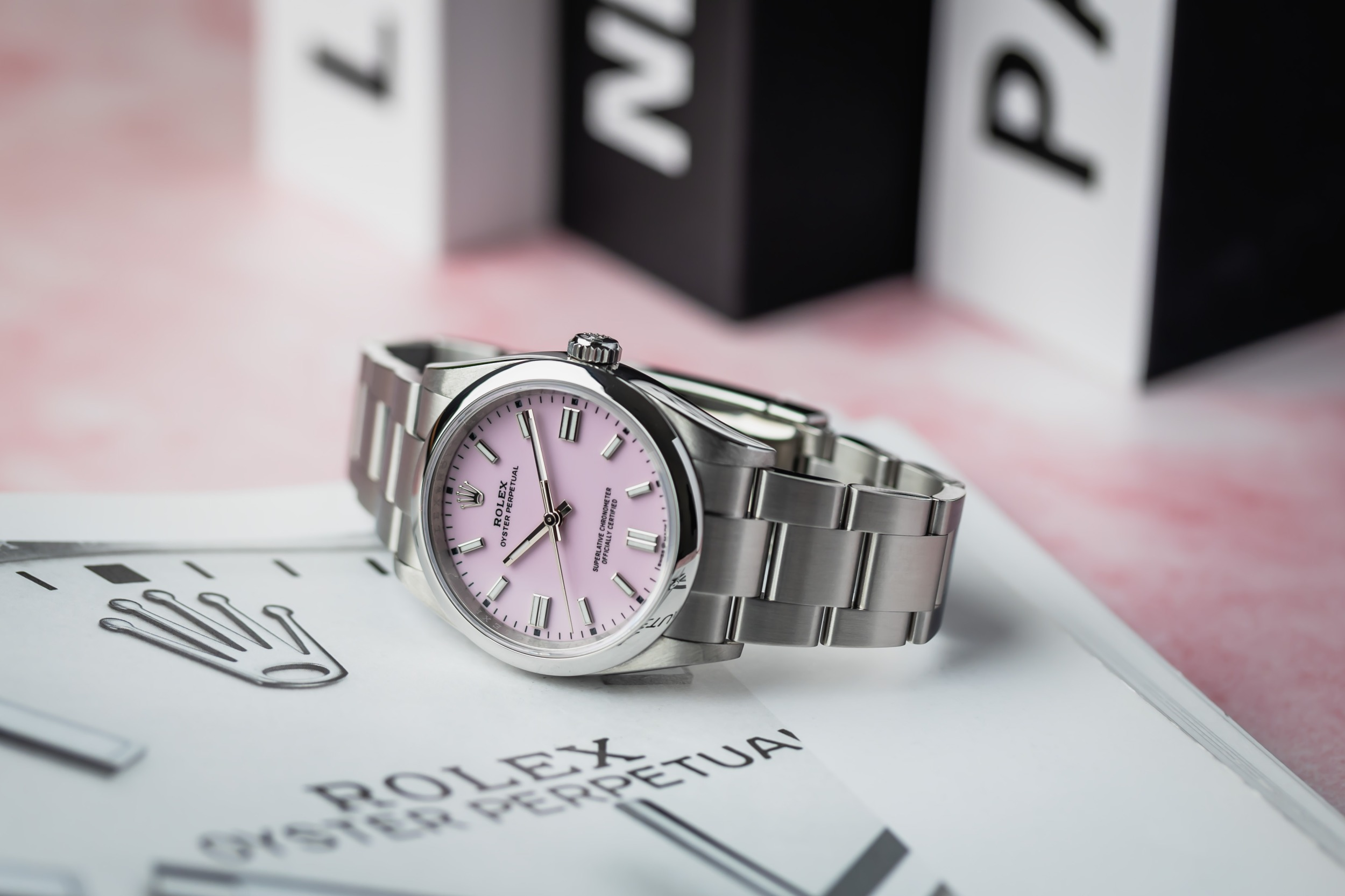 Rolex Oyster Perpetual 'Candy Pink' 36mm Stainless Steel Oyster 126000 2022