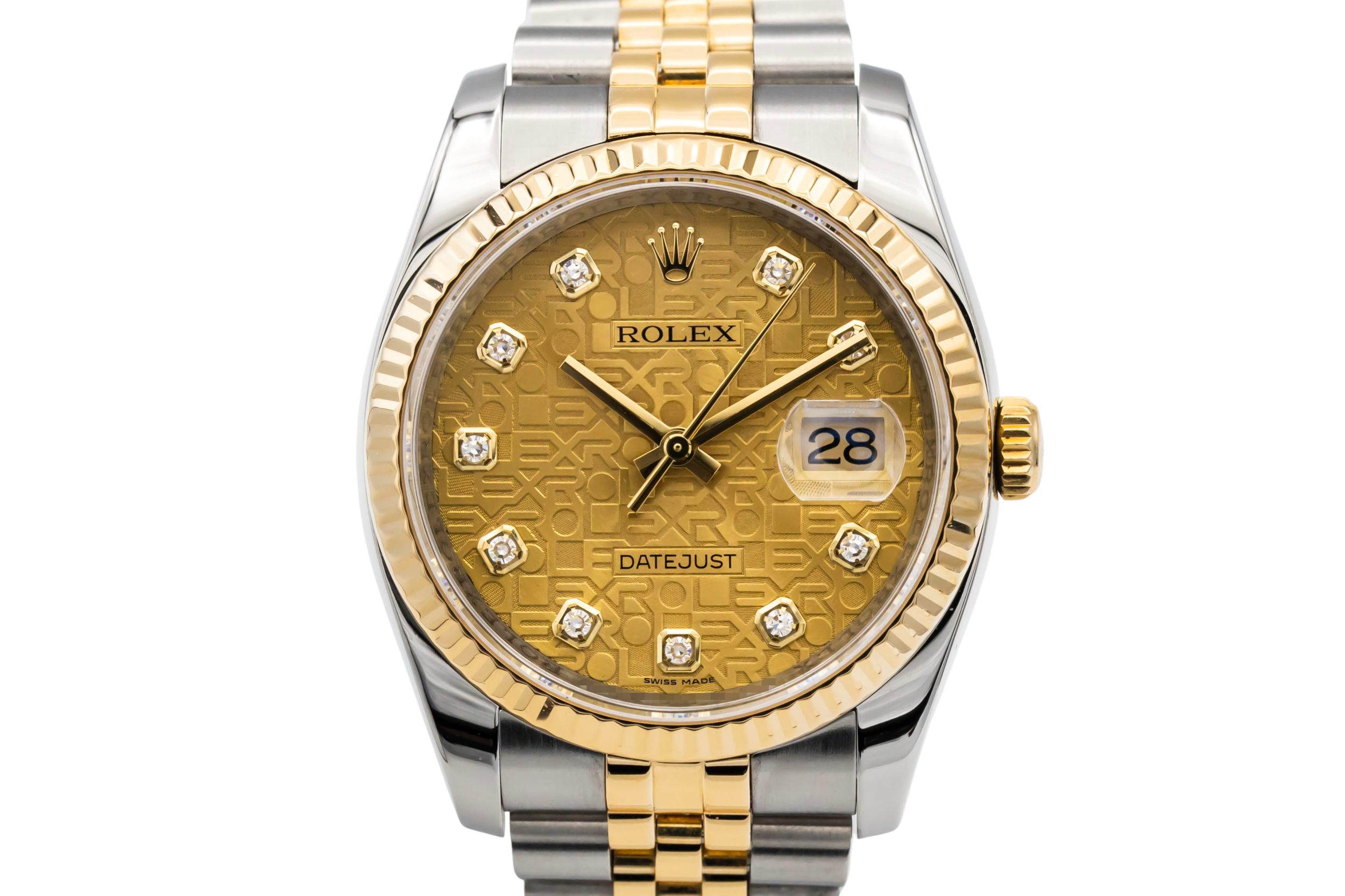 Rolex DateJust 36mm Steel & 18ct Yellow Gold Jubilee 116233 2013
