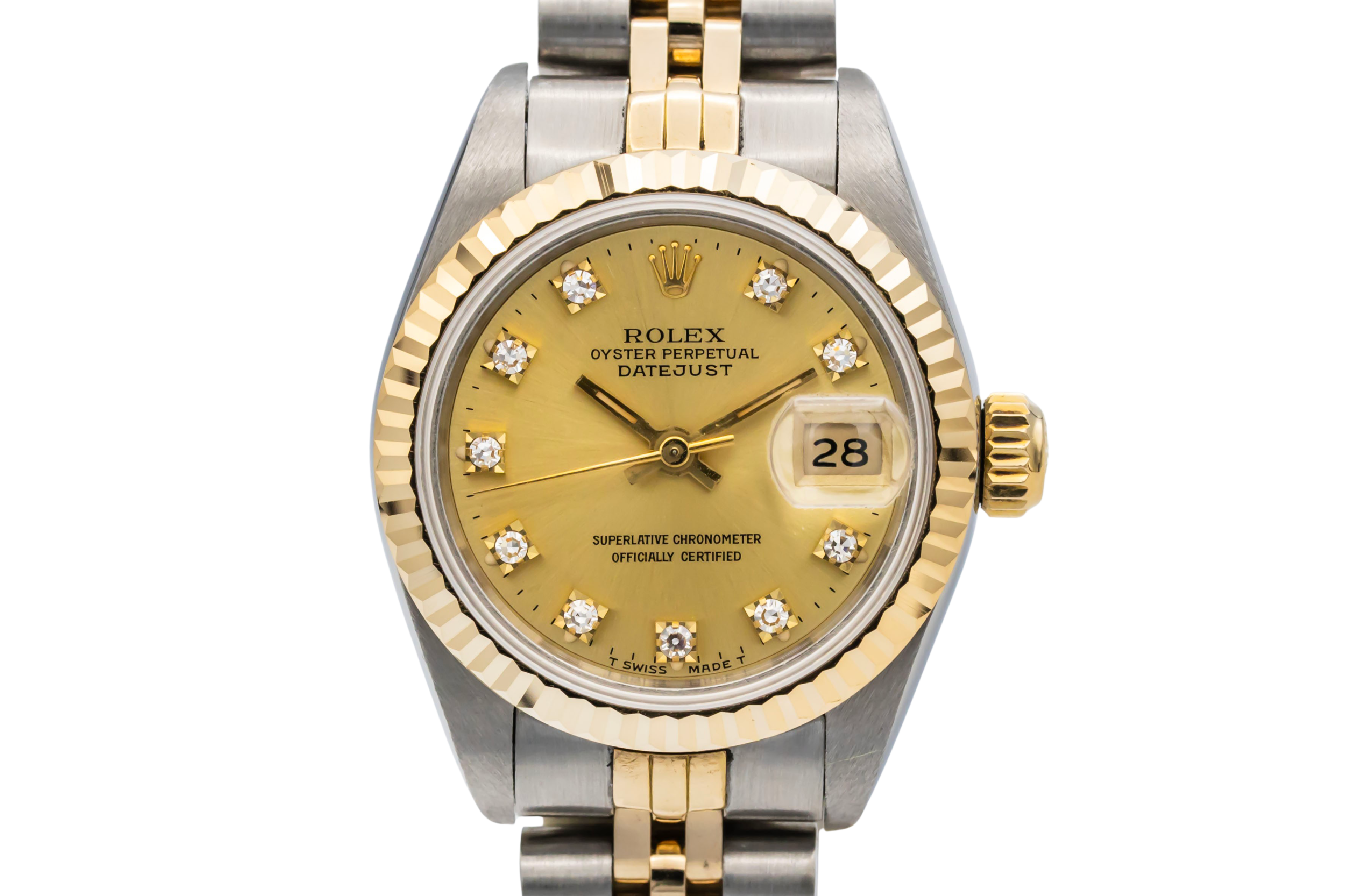 Rolex Lady DateJust 26mm Steel & 18ct Yellow Gold Jubilee 69173 1992