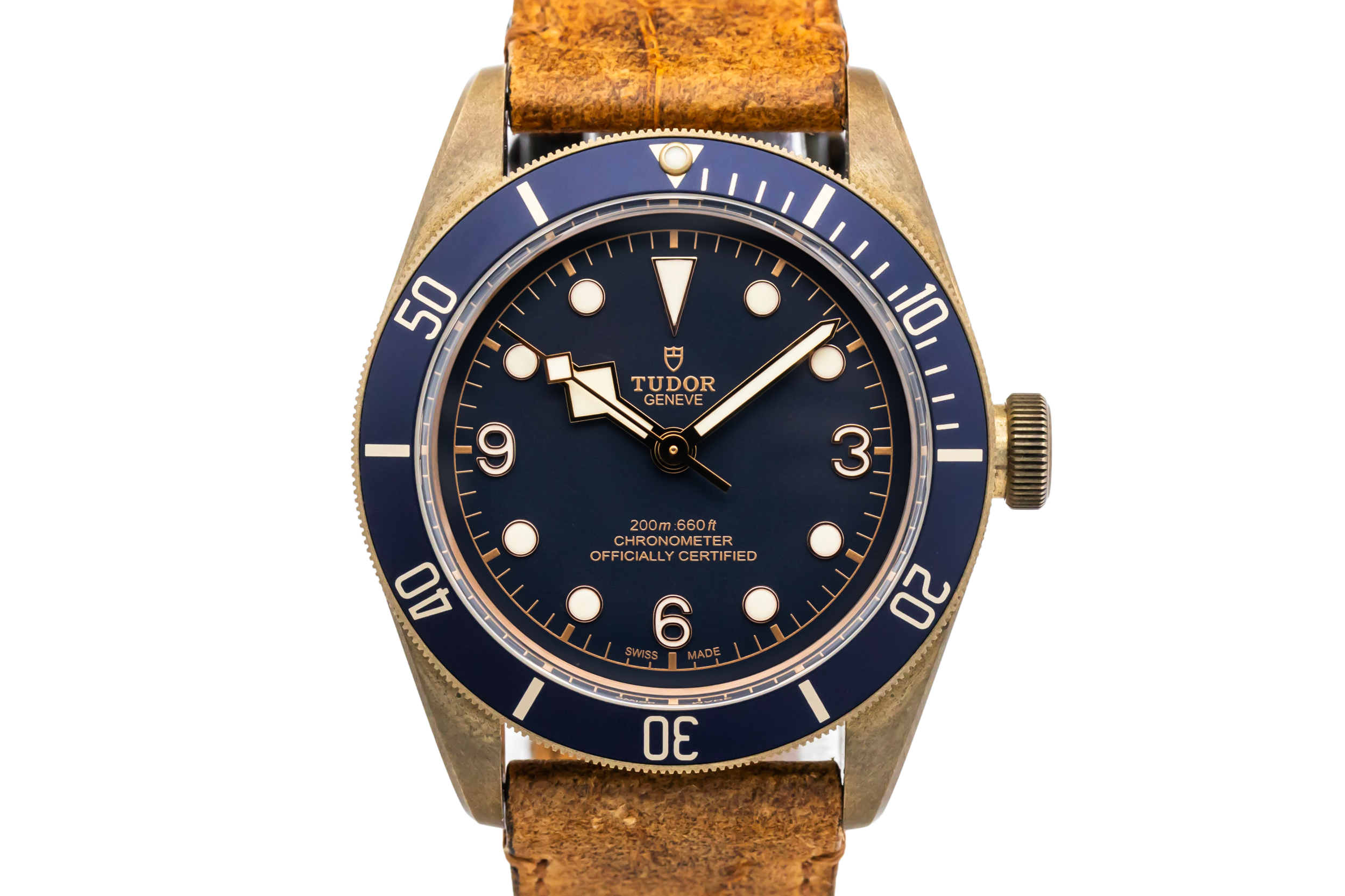 Tudor Black Bay Bronze 43mm Aged Tan Leather 79250BB 2018