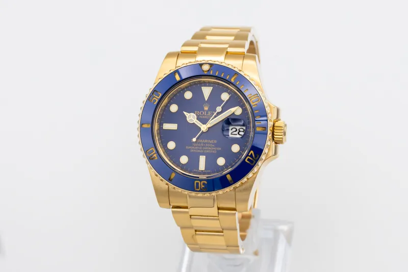 Rolex Submariner 40mm 18ct Yellow Gold Oyster 116618LB 2010