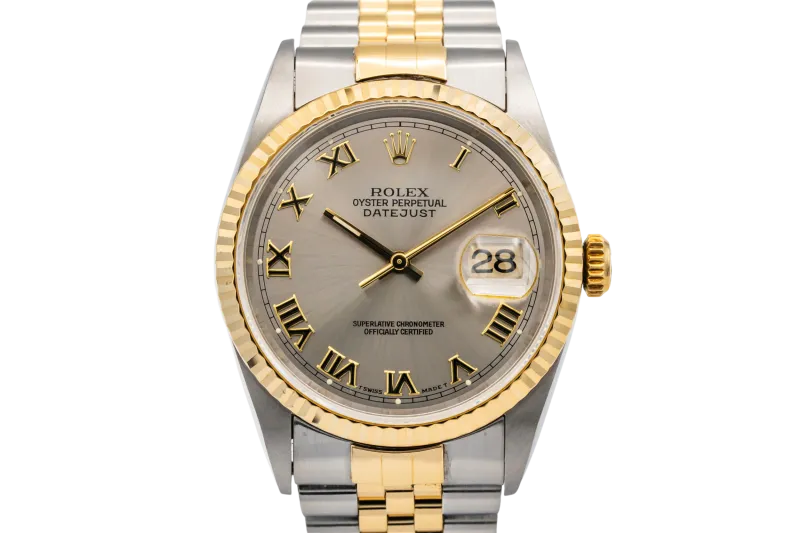 Rolex DateJust 36mm Steel & 18ct Yellow Gold Jubilee 16233 1997