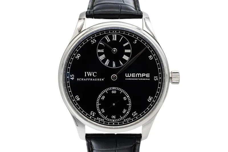 IWC Portuguese Regulateur Wempe 43mm Black Leather IW544302 Circa 2005