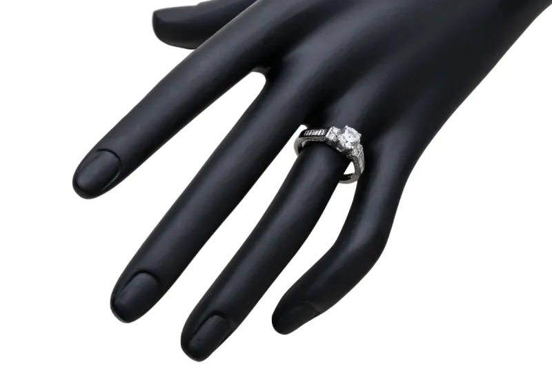 18ct White Gold Diamond Engagement Ring 1.19ct
