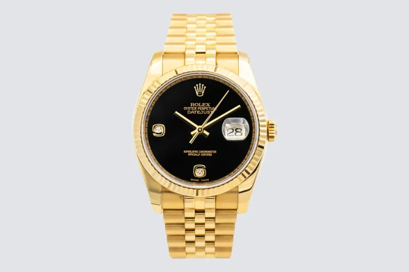 Rolex DateJust 36mm 18ct Yellow Gold Jubilee 116238 2006