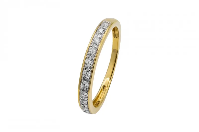 18ct Yellow Gold Diamond Eternity Ring 0.13ct