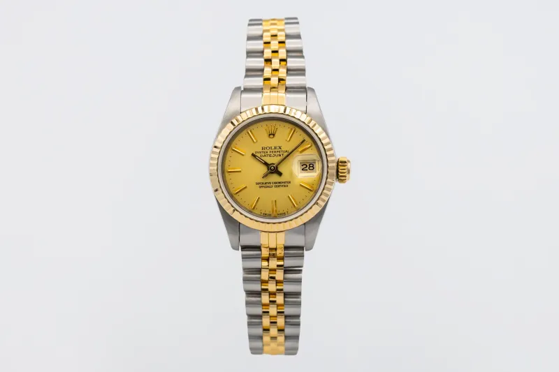 Rolex Lady DateJust 26mm Steel & 18ct Yellow Gold Jubilee 69173 1986