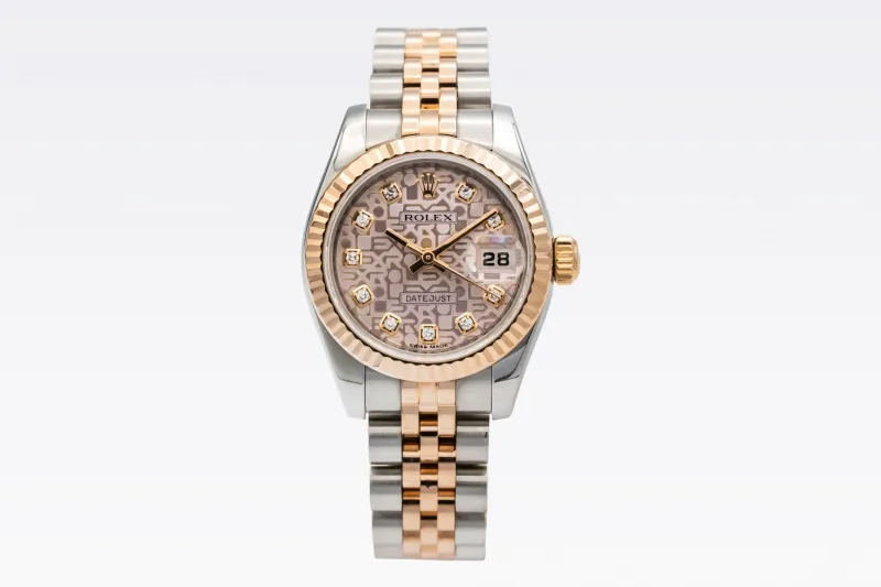 Rolex DateJust 26mm Steel & 18ct Rose Gold Jubilee 179171 2013