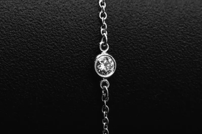 Tiffany & Co. Elsa Peretti Diamond By The Yard Bracelet In Platinum 0.15ct