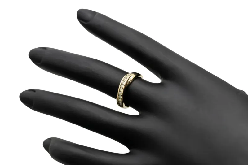 9ct Yellow Gold Ladies Diamond Wedding Band 0.22ct