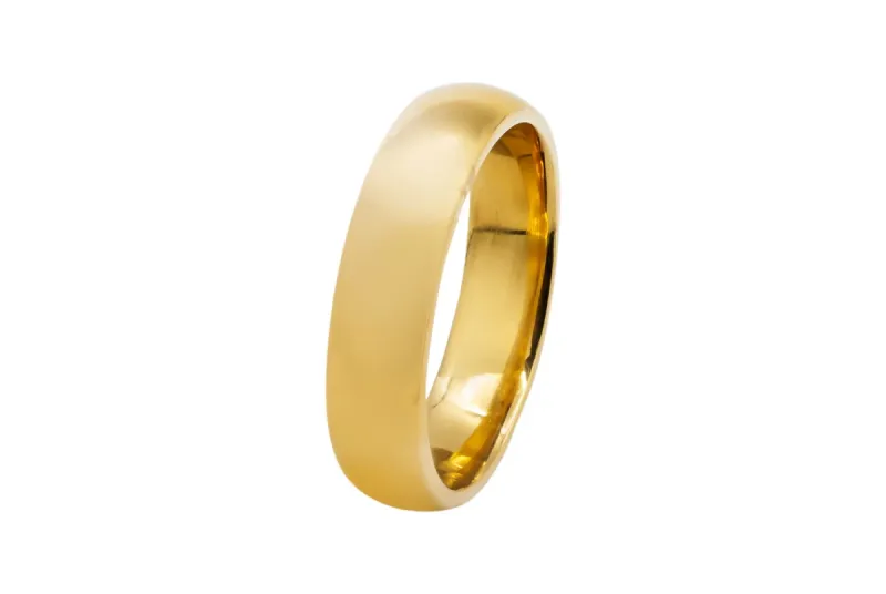 18ct Yellow Gold Wedding Band Ring 5.8g