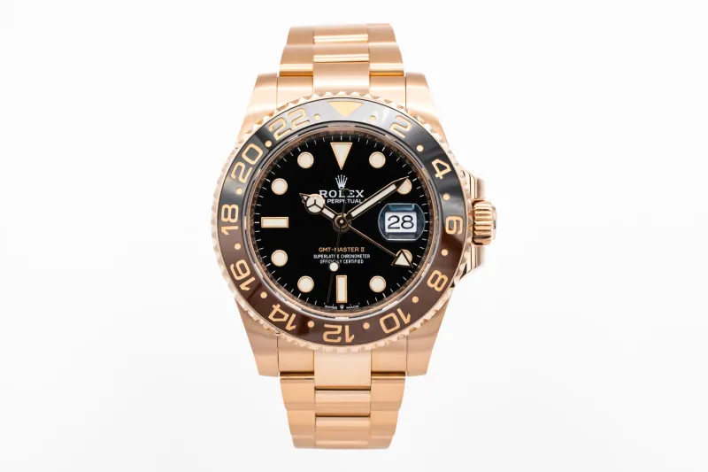 Rolex GMT Master II 40mm 'Rootbeer' 18ct Rose Gold Oyster 126715CHNR 2021