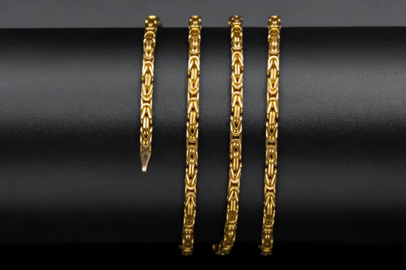 9ct Yellow Gold Byzantine Chain 42.5g