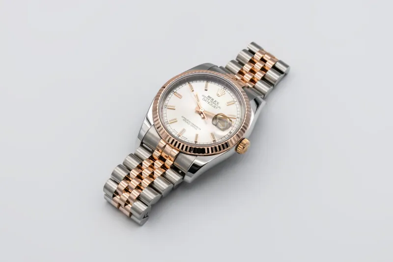 Rolex DateJust 36mm Steel & 18ct Rose Gold Jubilee 116231 2014