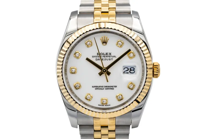 Rolex DateJust 36mm Steel & 18ct Yellow Gold Jubilee 116233 2016