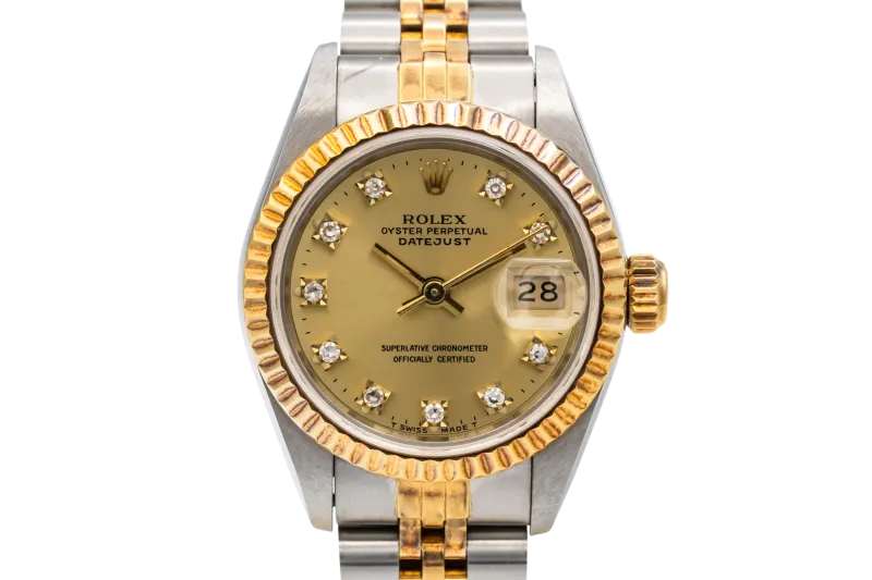 Rolex Lady DateJust 26mm Steel & 18ct Yellow Gold Jubilee 69173 1991