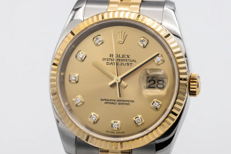 Rolex DateJust 36mm Steel & 18ct Yellow Gold Jubilee 116233 2004