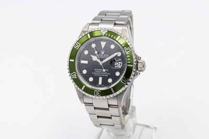 Rolex Submariner Date 40mm 'Kermit' Stainless Steel Oyster 16610LV 2006