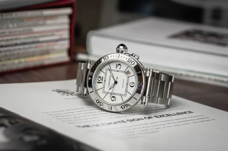 Cartier Pasha Seatimer 40mm Stainless Steel W31080M7/2790 Circa 2010