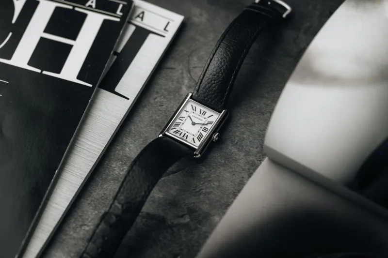 Cartier Tank Must SolarBeat 33.7x25.5mm Black Leather WSTA0090 Circa 2023