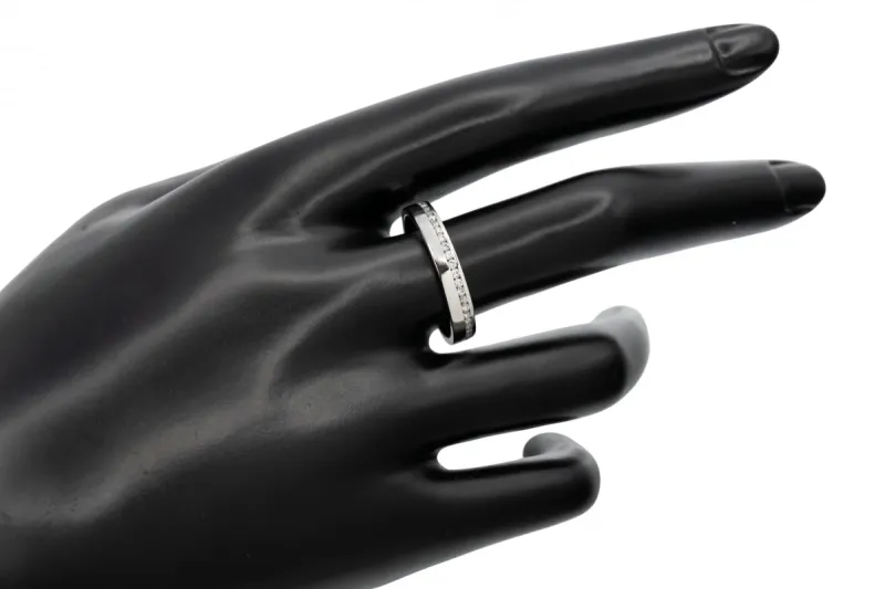 9ct White Gold Diamond Eternity Wedding Band  0.61ct