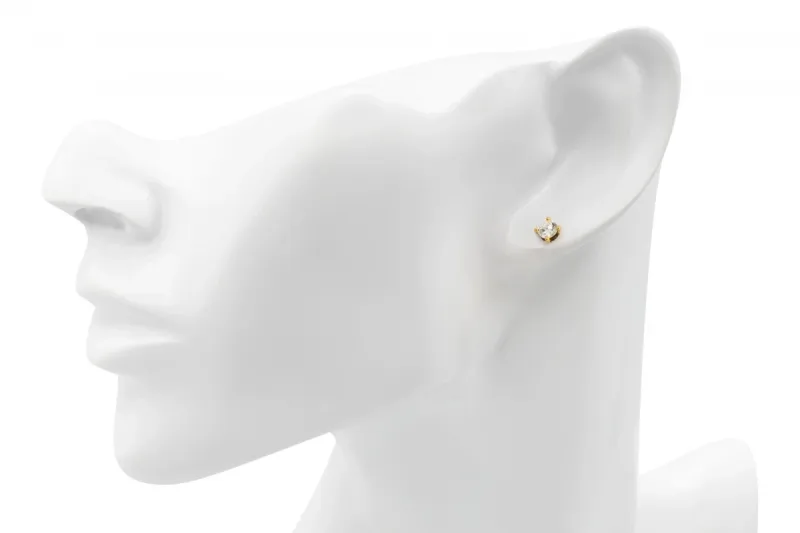 18ct Yellow Gold Brilliant Cut Diamond Stud Earrings 0.70ct