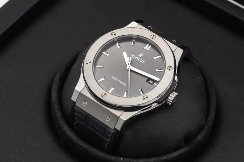 Hublot Classic Fusion 45mm Black Leather 511.NX.7071.LR 2019