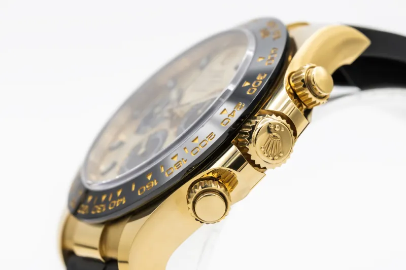 Rolex Daytona 40mm Pikachu 18ct Yellow Gold Black Oysterflex 116518LN 2017