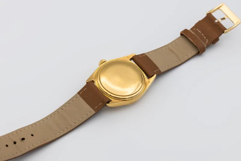 Rolex Day-Date 36mm 18ct Yellow Gold Brown Leather 1803 1974
