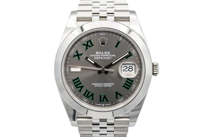 Rolex DateJust 41mm 'Wimbledon' Stainless Steel Jubilee 126300 2023