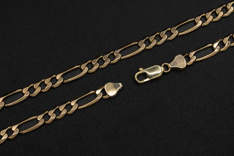 9ct Yellow Gold Figaro Children's Chain 17.5g