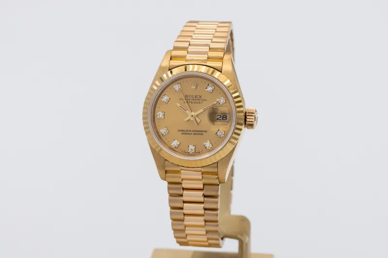Rolex Lady-DateJust 26mm 18ct Yellow Gold Presidential 69178 1991