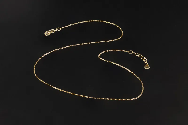 9ct Yellow Gold Anchor Link Chain 18” 1.8g
