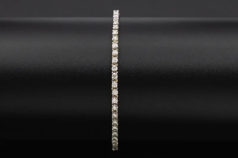 9ct White Gold Diamond Tennis Bracelet 2.00ct